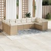 vidaXL Garden Sofa Set Beige - 2 of 4