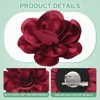 Unique Bargains Alloy Satin Fabric Big Rose Flower Dainty Brooches and Pins 1 Pc - 2 of 4