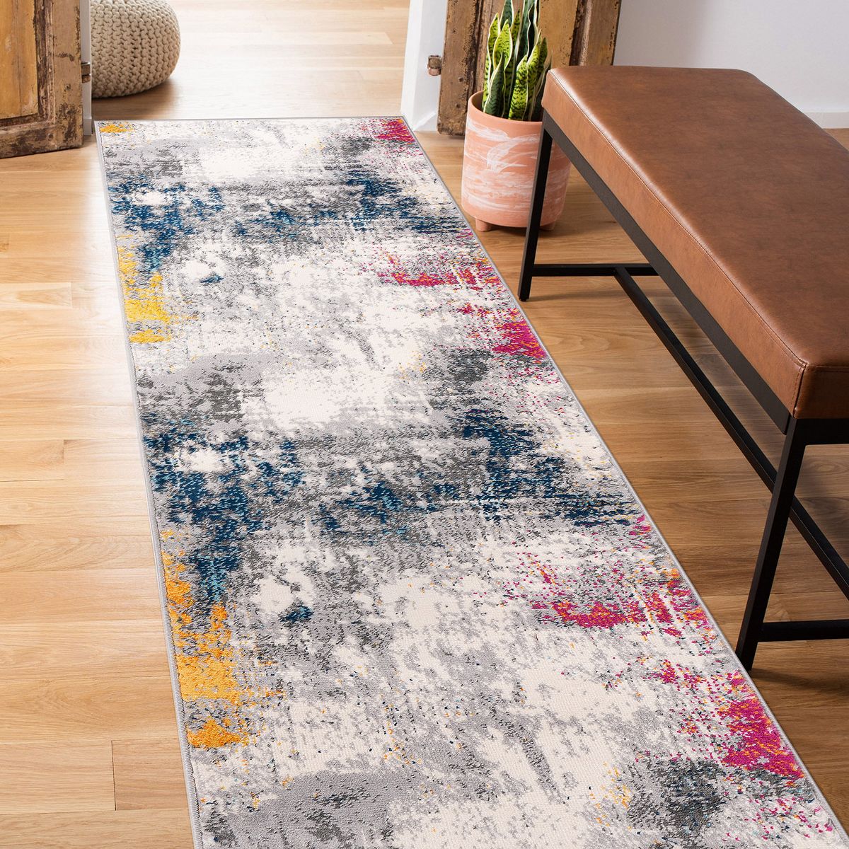 World Rug Gallery Perugia Modern Abstract Area Rug: Stain & Fade-Resistant, Low Pile, Machine Made - thumbnail 10