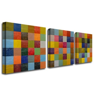 Trademark Fine Art -Michelle Calkins 'Collage Color Study II' Canvas Art