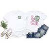 Simply Sage Market Women's Luck With Shamrock Front and Back Short Sleeve Graphic Tee - 3 of 3