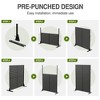 PexFix 72 in. x 47 in. Outdoor Privacy Rectangle Screen Galvanized Steel Panel Divider in Black - 4 of 4