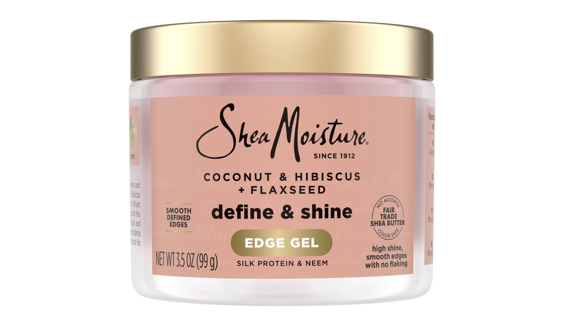 SheaMoisture Coconut & Hibiscus Edge Gel - 3.5oz: Hair Styling for All Hair Types