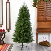Nearly Natural 6-ft Slim West Virginia Mountain Pine Artificial Christmas Tree with 629 Bendable Branches - 4 of 4