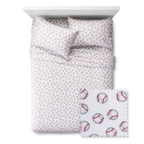 Twin Baseball Sheet Set Pillowfort Target