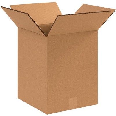 The Packaging Wholesalers Double Wall Boxes 12 1/2" x 12 1/2" x 15" Kraft 15/Bundle BS121215HDDW