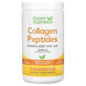 Super Nutrition Collagen Peptides, Vanilla, 10.4 oz (295 g) - 1 of 4