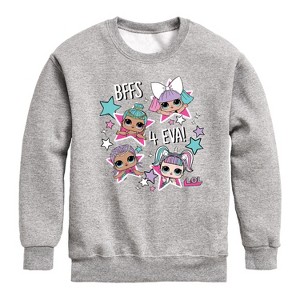 Boys' - LOL Surprise! - LOL Bffs 4 Eva Graphic Long Sleeve Fleece Sweatshirt - 1 of 4