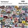 Hart Puzzles: Ski Patches by Steve Smith, 24" x 30", 1000 Piece Puzzle - 2 of 4