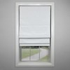 Versailles Octavia Cordless Roman Blackout Shades For Windows Insides/Outside Mount White - 3 of 4