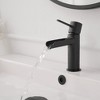 BWE Waterfall Single Handle Single Hole Bathroom Faucet Bathroom Drip-Free Vanity RV Sink Faucet - image 3 of 4