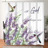LunaLulinlk Purple Lavender Shower Curtain - 2 of 3