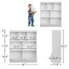 Three-Tier Kids Bookshelf and Bookcase, Toy Storage Cabinet for Storage Books and Toys, Multi Shelf with Cubby Cabinet - 2 of 4