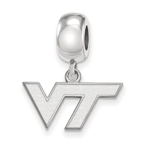 Black Bow Jewelry Sterling Silver Virginia Tech Hokies NCAA Bead Charm - 1 of 4