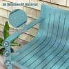Tangkula Patio Loveseat 2-Person Bench w/ Curved Backrest Slatted Design for Backyard - 4 of 4