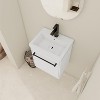 Dexmalle 18'' Floating Wall-Mounted Bathroom Vanity with Ceramic Sink & Soft-Close Cabinet Door - 3 of 4