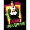 Men's Elf Santa I Know Him Quote T-Shirt - 2 of 4