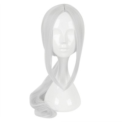 Unique Bargains Women's Wigs 30" with Wig Cap White