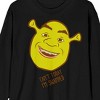 Shrek Can't Today I'm Swamped Crew Neck Long Sleeve Black Adult Tee - 2 of 3