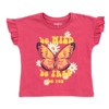 imagikids Girls Short Sleeve T-Shirt and Chambray Shorts 2 Piece Outfit Set Little Kid to Big Kid Sizes - 4 of 4