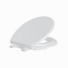 Elongated Toilet Cover with Integrated Toddler Insert and Quick-Release Hinges, Family-Friendly Potty Training Design - 3 of 4