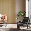 SMARTSTANDARD 105.9 in. x 20.47 in. x 0.9 in. Slat Wood Acoustic Sound Absorbing 3D Decorative Wall Paneling, 2-Pack - 4 of 4