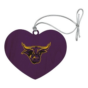 Mankato Primary Logo Heart Love Wood Christmas Tree Holiday Ornament - 1 of 3