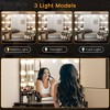 Adult Dressing Table, Wooden Makeup Vanity Desk, Corner Dressing Table with Mirror, Light, Drawers, Shelves, for Bedroom, Living Room - 3 of 4