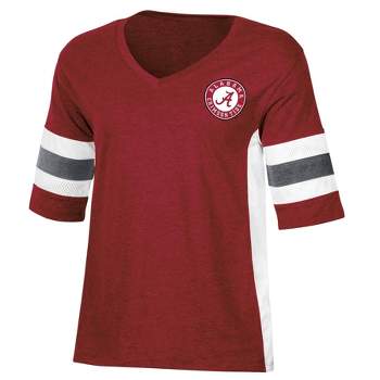 NCAA Alabama Crimson Tide Women's V-Neck Mesh Side T-Shirt