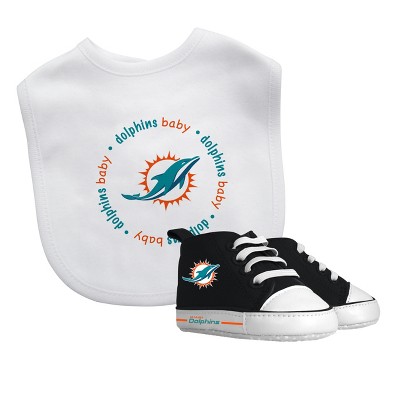 MasterPieces NFL Miami Dolphins Baby Fanatic Bib & Pre-Walkers Set