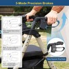 JUJABU Lightweight Foldable Rollator Walker for Seniors with Seat and Brakes, 8" All-Terrain Wheels and Adjustable Height - 3 of 4