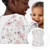 Sweet Jojo Designs Girl Newborn Baby Layette Gift Set Watercolor Floral Pink Grey and White 8pc - 4 of 4