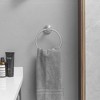 BWE 3-Piece Bath Hardware Set with Towel Ring and 2pcs Towel Hooks and Mounting Hardware Wall Mount - 2 of 4