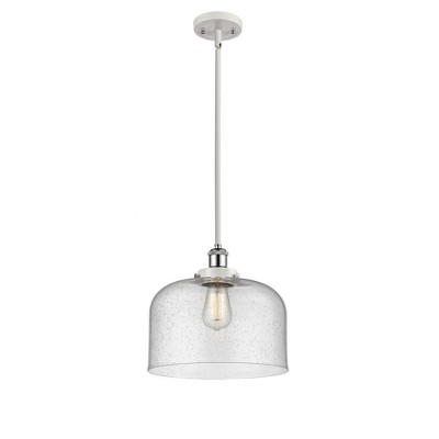 Bell - 1 Light Stem Hung Mini Pendant In Industrial Style-10 Inches Tall and 12 Inches Wide