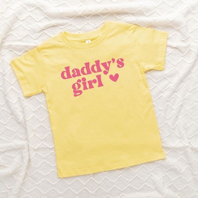 The Juniper Shop Daddy's Girl Heart Toddler Short Sleeve Tee