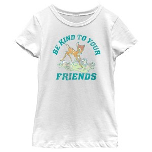 Girl's Bambi Be Kind to Your Friends T-Shirt - 1 of 4