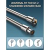 Cobbe 118" Shower Hose Extra Long, Handheld Shower Head Hose Replacement with Gaskets & Sealing Tape, 304 Stainless Steel Hose, Brushed Nickel - 4 of 4