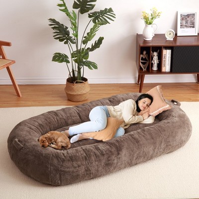 Giant Dog Bed for Men and Women, 71"x43.3"x10" - Washable & Plush Dog Bed for People, Suitable for Adults£¬Human-Sized Bed
