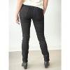 Women's Longer Length Slim Straight Jean - JUST BLACK DENIM - image 3 of 4