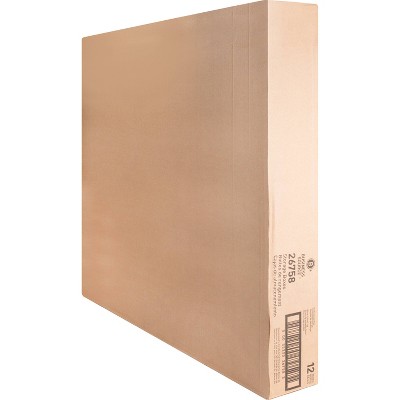 White Medium-Duty Cardboard Storage Box with Lift-Off Lid