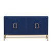 Sapphtopaz Decorative Storage Cabinet Sideboard Buffet Cabinet with Storage Adjustable Shelf Rectangular Metal Handles and Legs for Kitchen - 2 of 4