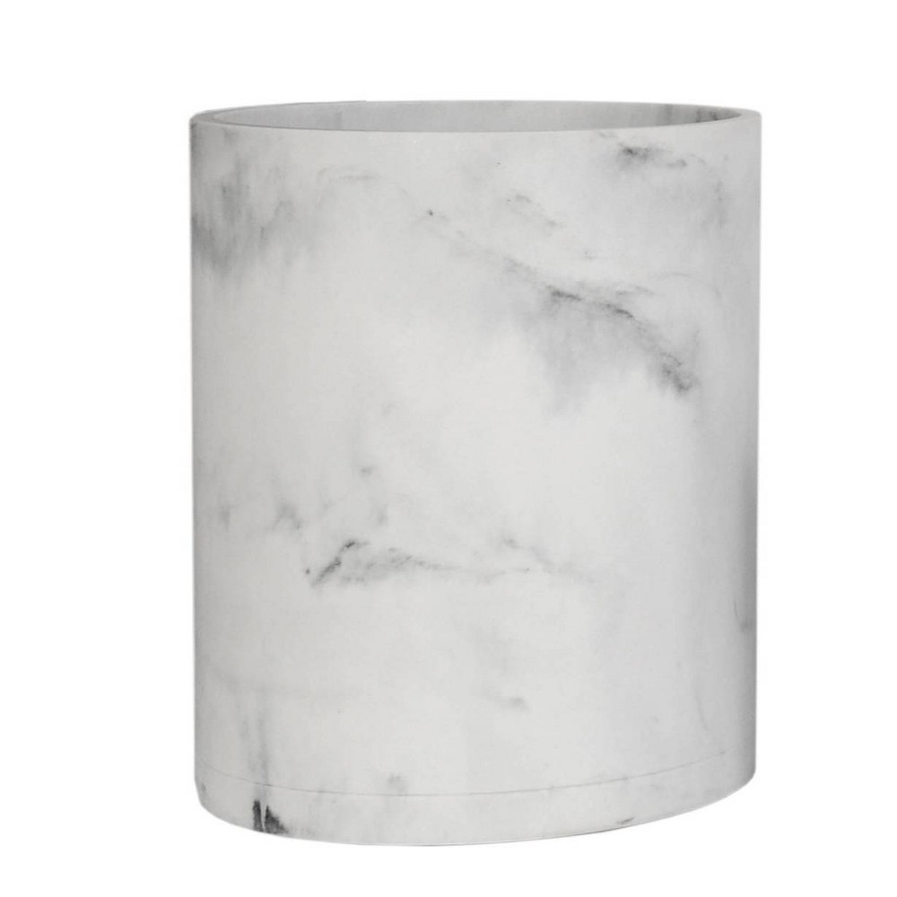 Photos - Other Decoration Michaelangelo Wastebasket Marble - Moda at Home: Resin, Geology Pattern, 490ml Capacity, 10" Height