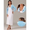 INSPIRE CHIC Women's Long Sleeve Lapel Collar Velvet Open Front Cropped Cardigan - 2 of 4