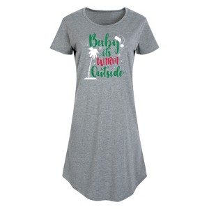 Women's - Instant Message - Baby Its Warm Outside Christmas - 1 of 4