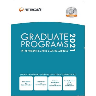 Graduate Programs in the Humanities, Arts & Social Sciences 2021 - 55th Edition by  Peterson's (Hardcover)