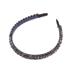 Unique Bargains Women's Faux Crystal Headband 0.59" Wide 1Pc - 1 of 4