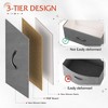 12-Drawer Tall Fabric Dresser with Wood Top and Steel Frame, Storage Chest of Drawers for Bedroom, Closet - 3 of 4