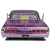 1964 Chevrolet Impala SS Lowrider Candy Purple with Graphics and White Interior "Lowriders" 1/26 Diecast Models by Maisto - 4 of 4
