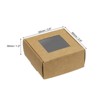 Unique Bargains Square Paper Homemade Soap Box with PVC Window for DIY 20 Pcs - 2 of 4