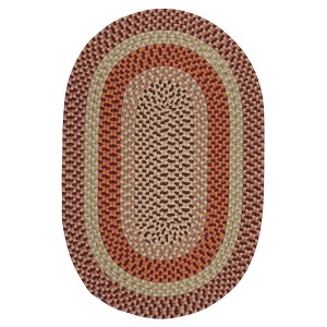 Colonial Mills Mendi - Red 5x8 Oval Rug Indoor/Outdoor 100% Polypropylene - 1 of 3